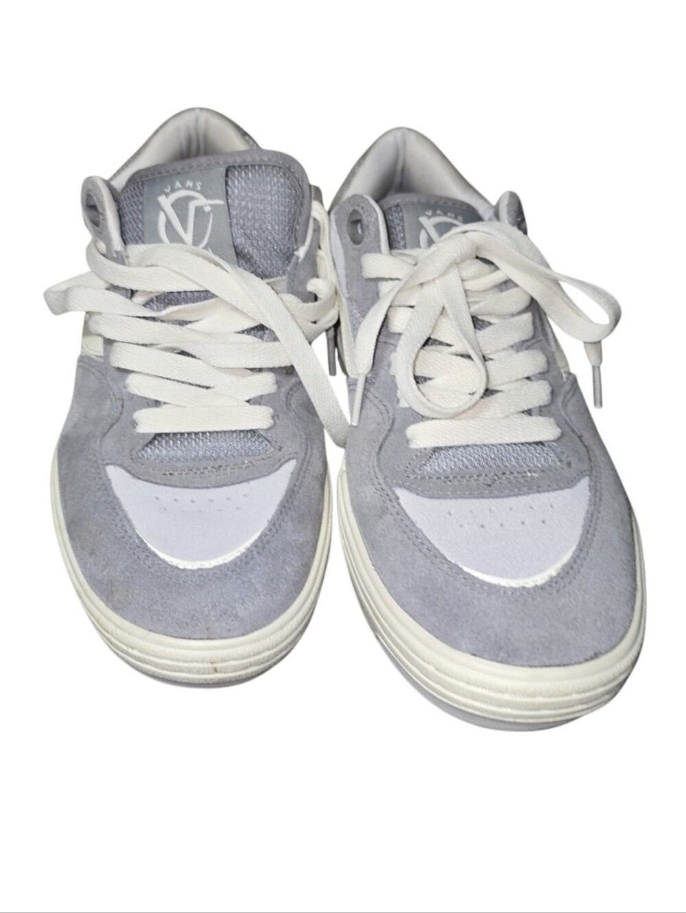 Vans Size 11 Men's Light Gray Suede Mesh Sneakers Low Top Skate Casual Shoes